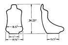 100-150-01 Jaz Products Turbo Pro Seats Degree Layback Width 000100150018