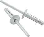 18183 Allstar Performance Medium Head Rivet Silver Pc 848238007183