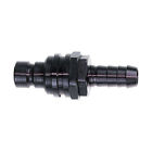 22505 Str Male Plug Hose Barb Valved Black