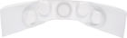 23242 Allstar Performance Fiberglass White Curved Gauge Mounting Panel 848238068702