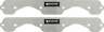 34212 Allstar Performance Small Block Chevy Exhaust Port Plates 848238019346