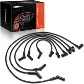 Apspw-082 A-premium Ignition Spark Plug Wires Set Of 6 Compatible With Ford F-100 Black