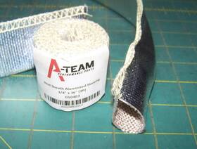 010403 A-team 2 X Heat Sheath Aluminized Sleeve 3/4 Inch 36 Shield Protected Barrier