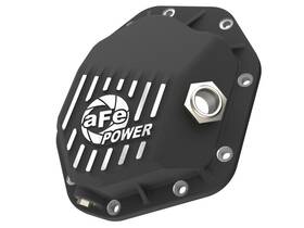 Afe 46-71430b 19-25 Gm Trucks Front Diff Cover - Black With Machined Fins