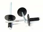 Al66s-blk-100-pk Racers Speed Shop Black Large Head Aluminum Steel Mandrel Pop