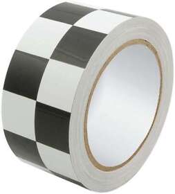 14149 Allstar Performance Racers Tape 2in X 45ft Checkered Black White