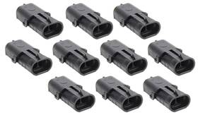 76291-10 Allstar Performance 2 Pin Weather Pack Shroud Housing 10pk