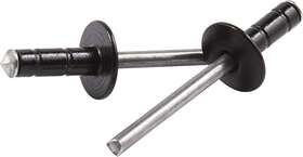 All18075 Allstar Performance Med Hd Rivet Black 250pk Multi Grip Alum Mandrel
