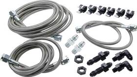 All42062 Allstar Performance Brake Line Kit - Front 3 An Hose 4 Ends
