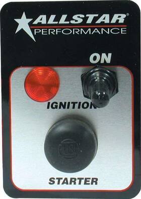 All80142 Allstar Performance Starter Switch Panel Push-button Momentary Toggle Ignition With Light