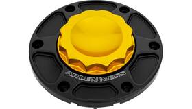 Arlen Ness 701-016 Gas Cap Assemblies - 12 Point Gold Anodized
