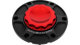 Arlen Ness 701-017 Gas Cap Assemblies - 12 Point Red Anodized