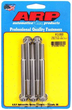 612-3500 Auto Racing Products Arp 612 3500 Stainless Steel 5 16 18 Rh Thread 3 500
