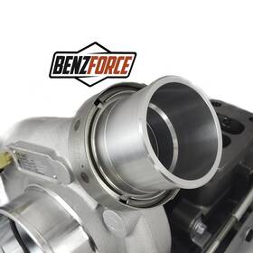 Benzforce Bf684417820200 Compressor V-band To Coupler Adapter For Holset - 74mm He250/hx30/hx30