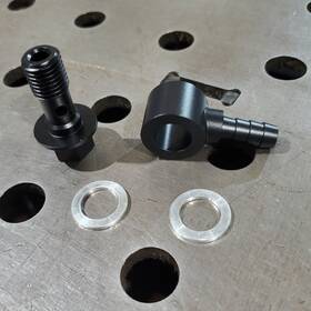 Benzforce Bf697560621501 M12 To 8mm Hose Barb Banjo Fitting