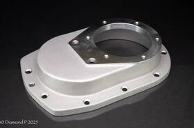 Dpi-0014-201-001 Diamond P Industries Nostalgia Dpi 671 Front Gear Cover Assembly With Shot Blast Finish A356.2-t6