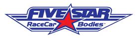 660-3303-b Five Star Race Car Bodies Hood - Fiberglass Sportsman 2.5 In Scoop Composite Black Each