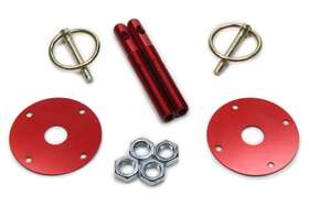 10001-34033-r Fivestar Hood Pin Kit 3/8in Alum Red 2-pack