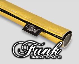 Funk Motorsport Funk-gldsl-0705 Gold Heat Sleeving Easy Fit 1/4 Inch Dia. X 20 Length By