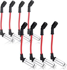 M8-48322 Gearcess 01362 High Heat Spark Plug Wires Set Of 8 Compatible With Chevrolet Chevy