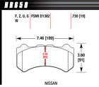 Hb650f.730 Hawk Brake Performance Street Pads 840653062037