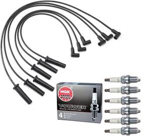 Hikaru10003 Hikaru Parts Ignition Wire Set 3144 And 6 Ngk Spark Plug Compatible With Buick Lesabre