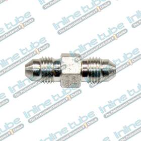 Anc101 Inline Tube 3 An To -3an Male Brake Line Hose Union Straight Adapter Plated Steel 1pc