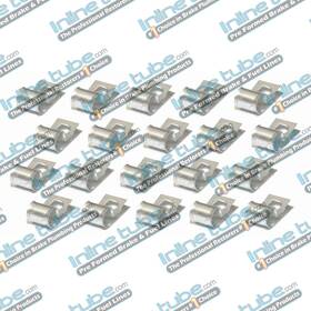 Inl30317 Inline Tube 1/2 Brake Fuel Set .50 Wrap Around Line Clamp Clip 20 Pack Galvanized