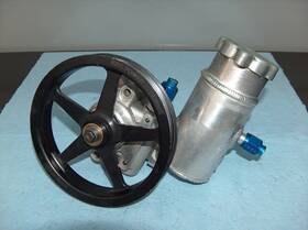 400160600 Krc Performance Power Steering 19620160 W/400160600 Racing Aluminum Pump With Tank Pulley Elite Series