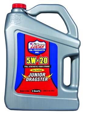 Luc10471 Lucas Oil Jr. Dragster-karting 5 Quart Jug