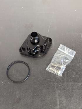 Wn1912s Meziere Manifold Cap Plate -12an Male - Ported -6an Black Blem