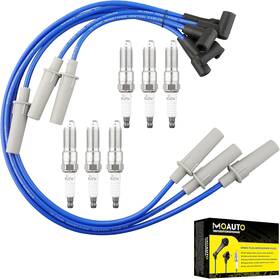 671-6262-101324-mat Moauto Set Of 6 Pcs Iridium Spark Plugs With Wire 671-6262 53141