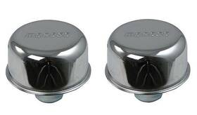 68740 Moroso Chrome Push-in Valve Cover Breathers Fit 1.22 Inch Hole 2/pack