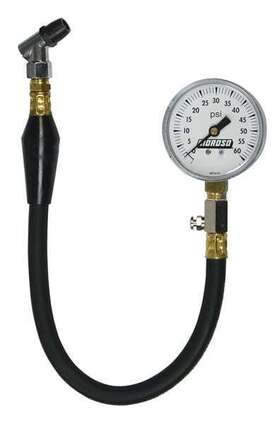 89560 Moroso Tire Pressure Gauge 0-60psi - 2-5/8 Inch Display 2% Accuracy