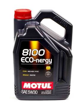Mtl102898 Motul Usa 8100 Eco-nergy 5w30 Oil 5 Liters