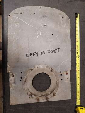 Offenhauser 97-202 Offy Kurtis Kraft Midget Race Car Engine Firewall