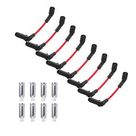 Spw0708 Ozikutech 8 Pcs Spark Plug Wires And Heat Shield Sleeve Compatible With 2007 2008 Chevy