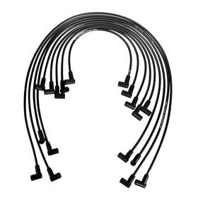 0486 Rlp Silicone Spark Plug Wires Set 8.0mm Black Replacement For Chevy