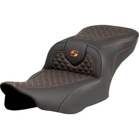 823-07-20803 Saddlemen Roadsofa Ds Seat Without Drivers Backrest - Orange Sti