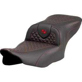 823-07-20804 Saddlemen Roadsofa Ds Seat Without Drivers Backrest - Red Stitching