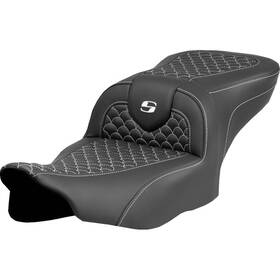 823-07-20806 Saddlemen Roadsofa Ds Seat Without Drivers Backrest - White Stit