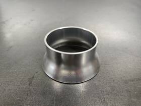 T225 Sdl 6061 Transition Reducer 2 Inch To 2.5 .065 Aluminum Tig Weld Turbo Fabrication