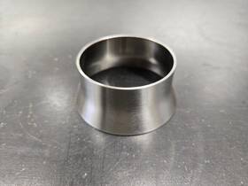 T253s Sdl Transition Reducer 2.5 Inch To 3 .065 304 Stainless Tig Weld Turbo Fabrication