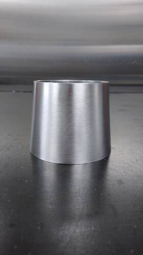 T253t Sdl 6061 Transition Reducer 2.5 Inch To 3 .065 Aluminum Tig Weld Turbo Fabrication