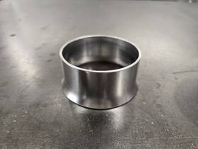 T2753 Sdl 6061 Transition Reducer 2.75 Inch To 3 .065 Aluminum Tig Weld Turbo Fabrication