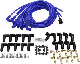 Shu00398 Shlpdfm 1 Set Blue Spark Plug Wires Spiral Core 8.5mm 90 Degree Boots V8