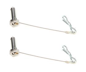 Tip6116 Ti22 Performance Aero Wing Tree Pin Kit 1/4x5/8 Pair Titanium