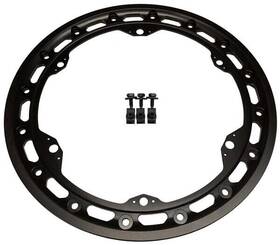 520b-15120 Vahlco Wheels 15 Inch Billet Bolt-on Ring With 6-tabs Black Anodize