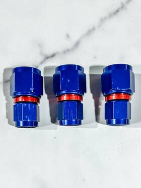 900186 Xrp #900186 Straight A.n. Female Swivel Coupling #8 To #6 Aluminum Blue/red