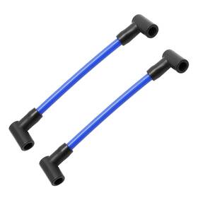 2553 Zudksuy 2pcs Marine Ignition Wire 6 Inch Spark Plug Wires Replacement For Blue